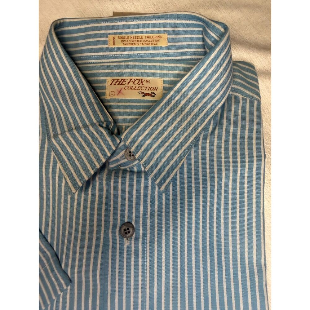 "The Fox Collection" men's striped button-down dress shirt